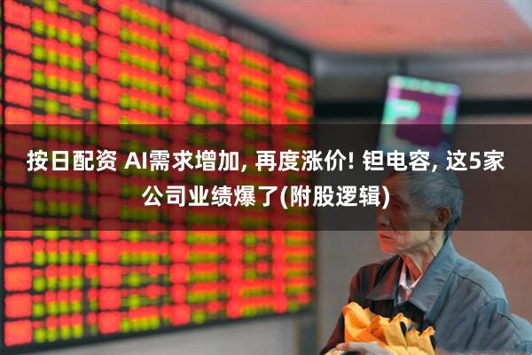 按日配资 AI需求增加, 再度涨价! 钽电容, 这5家公司业绩爆了(附股逻辑)
